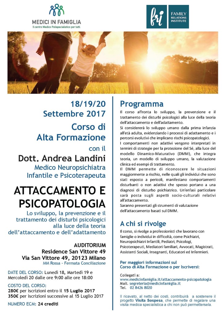 Attaccamento e Psicopatologia Milano