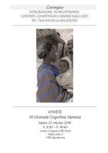 Integrazione in psicoterapia: contesti, competenze e risorse negli esiti dei traumi della relazione - Convegno a Varese - Sabato 27 Ottobre 2018 - Featured